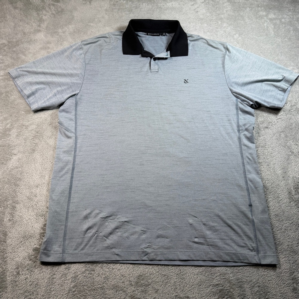 Devereux Performance Golf Polo Mens XL Gray Short Sleeve